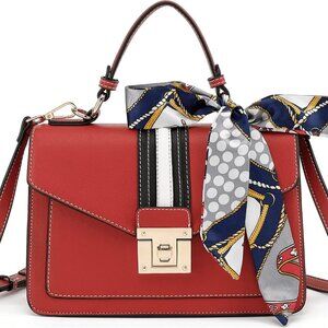 Vegan Leather Quilted Crossbody Bag Small Chain Strap Women's Purse